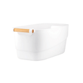 Small White Storage Tub With Handle-4