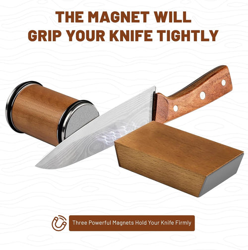 Rolling Knife Sharpener with Dual Angle System