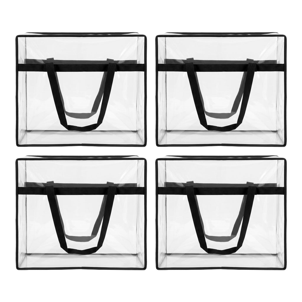 Artiss Blanket Storage Bags 4Pcs 40L PVC Box Clothes Doona Moving Organiser