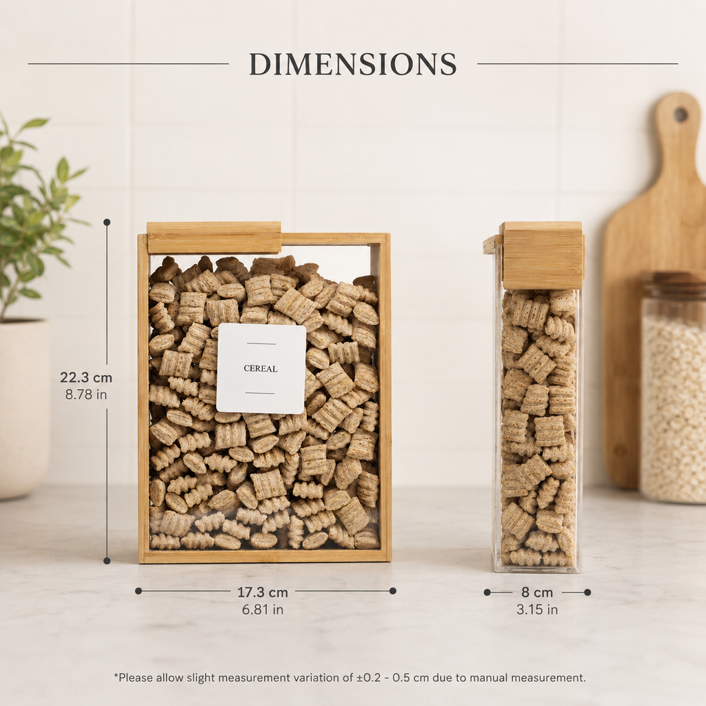 Bamboo Food Dispenser – 3L-2