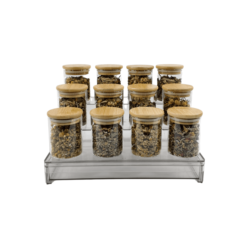 Clear Spice Rack with Drawer-4