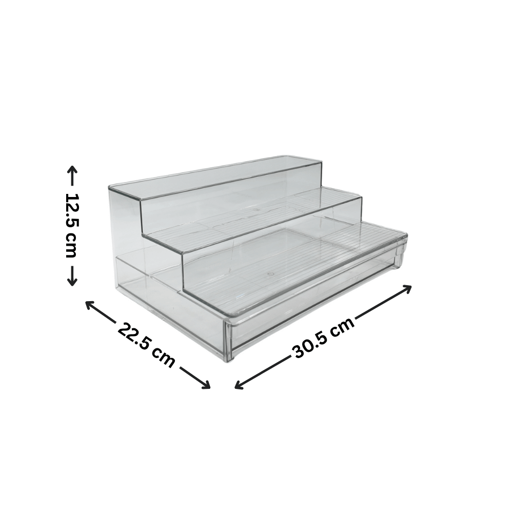 Clear Spice Rack with Drawer-3