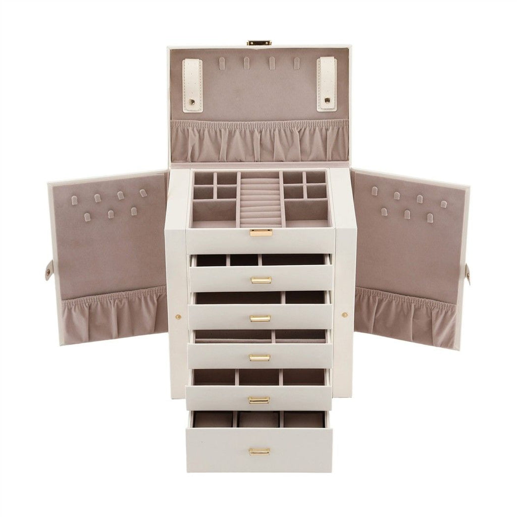 Embellir Jewellery Box 6 Layer Organiser Large Display Case Storage