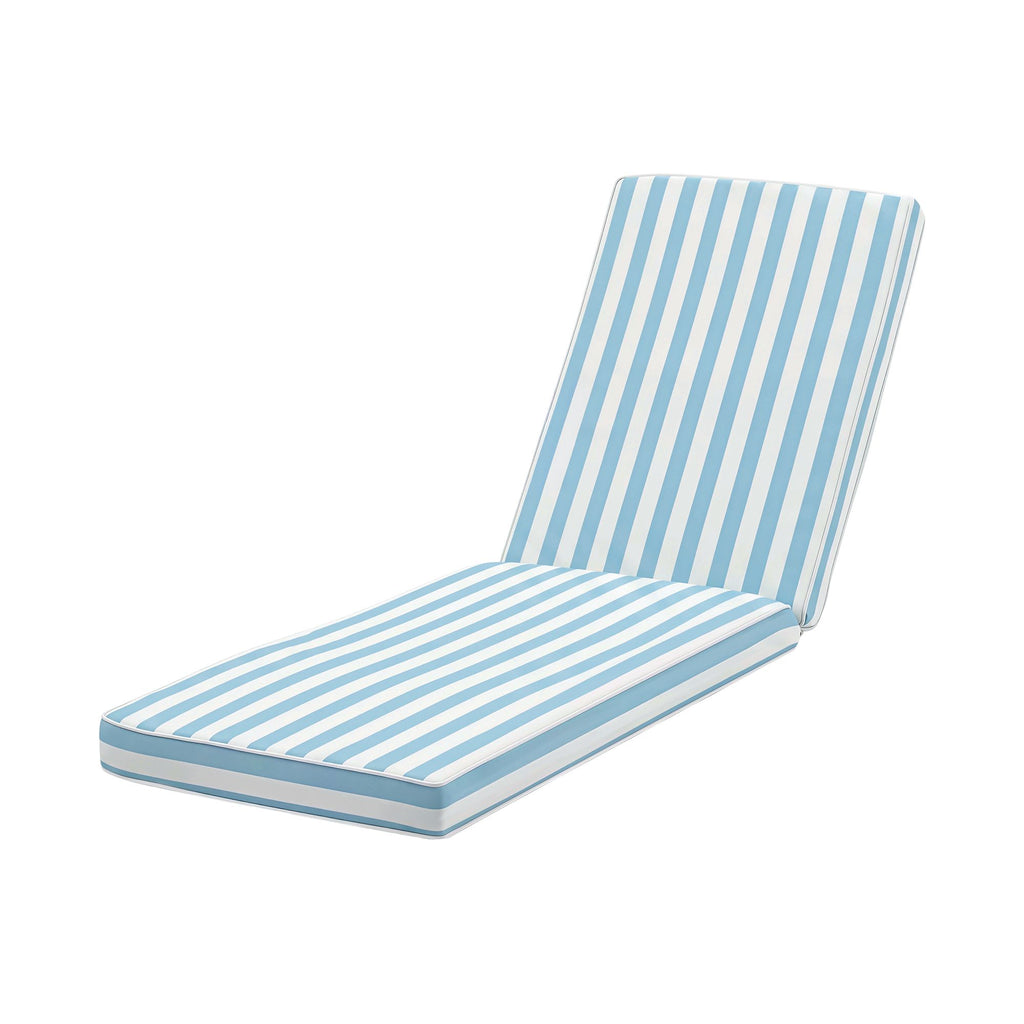 Gardeon Outdoor Chaise Lounge Cushion Lounge Chair Pad Sunbed Mattress Blue