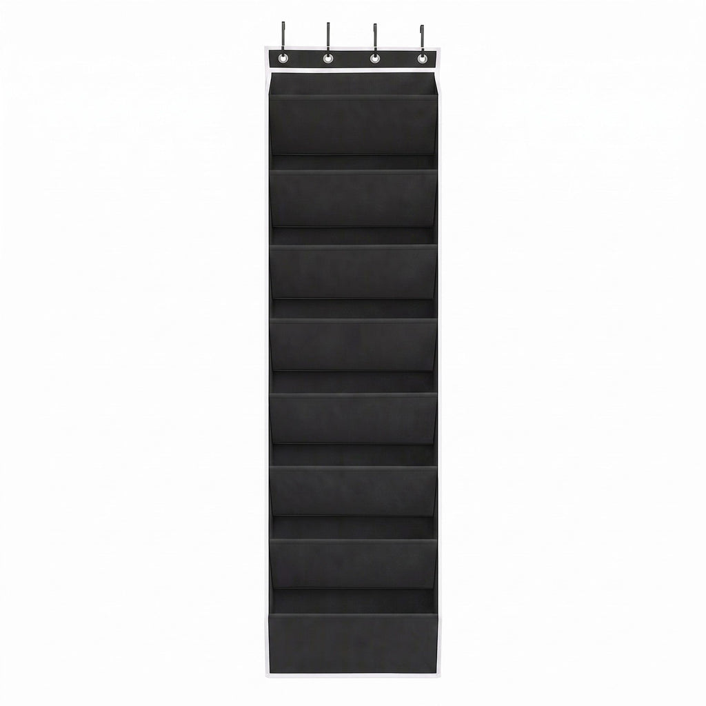 Artiss Over Door Shoe Organiser Storage 8-Tier Pantry Hanger Rack Fabric Black