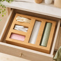 Bamboo Sandwich Bag Organiser – 5 Slot Dispenser-0