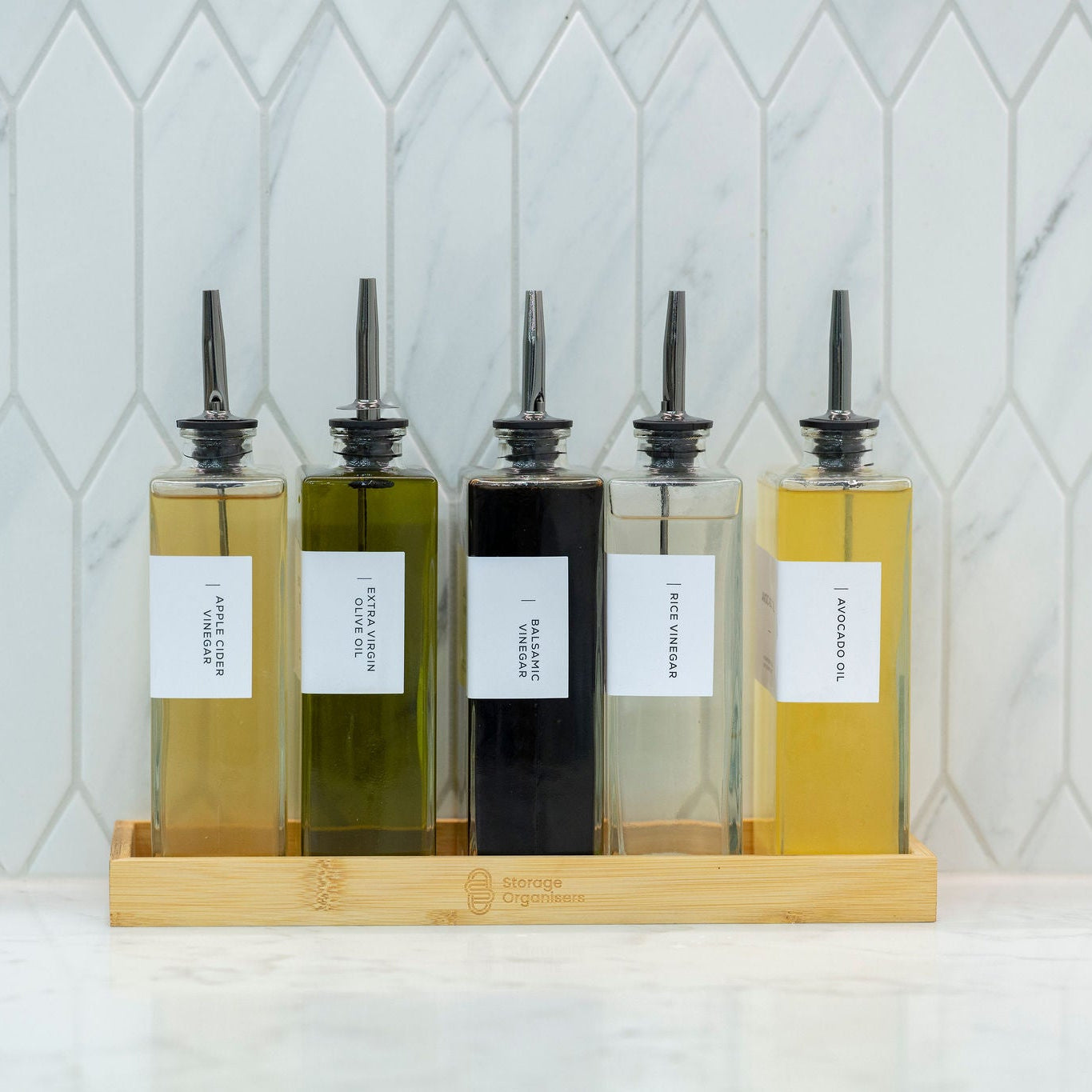 Glass Oil & Vinegar Book Bottle – 500ml Dispenser-5