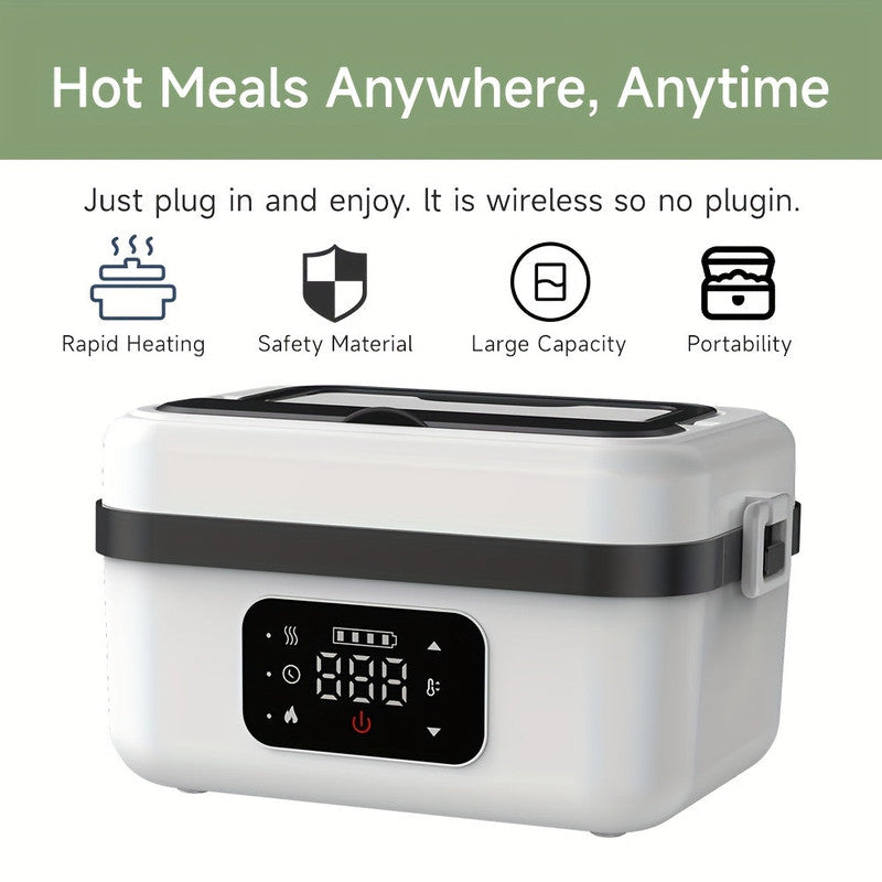 Electric Heated Lunch Box USB Rechargeable 1000ml
