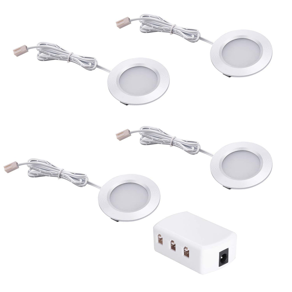 RV Interior Lights AIBOO Super Slim LED Ceiling Lights DC12V 2W 200LM Full Aluminum RV Recessed Lighting for Camper Van Motorhome Sailboat Houseboat 2700K Warm White(4 Pack)
