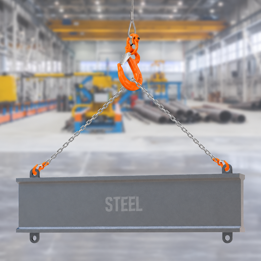 3.15T Sling Hook & Hammerlock Kit, 2 Sets Heavy Duty Trailer Safety Chain Hooks for Caravan, Camper & Boat Trailers-Orange