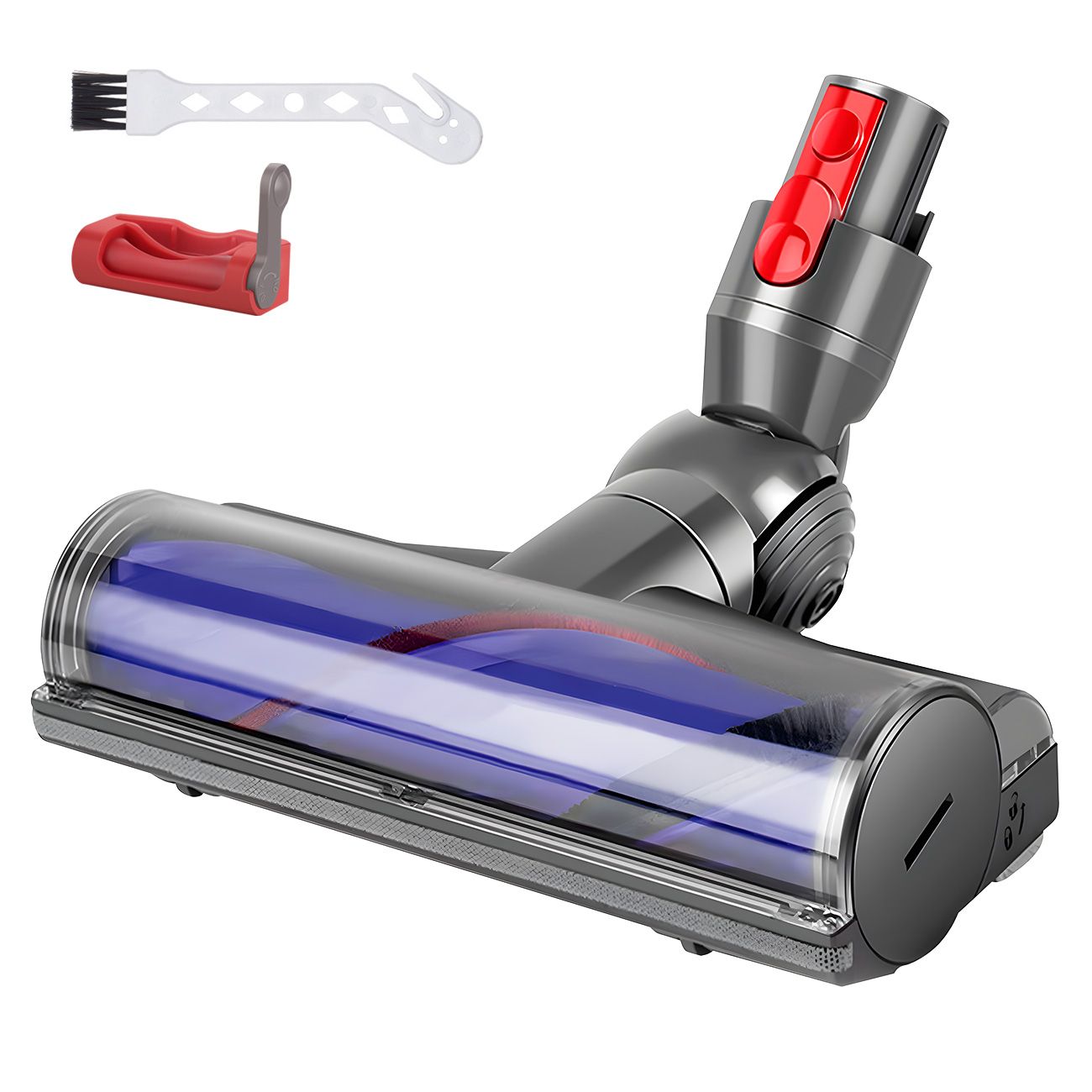 Vacuum Cleaner Motorhead Attachment Compatible with Dyson V7 V8 V10 V11 V15, 50W Hard Roller Brush Head for Carpet & Floors