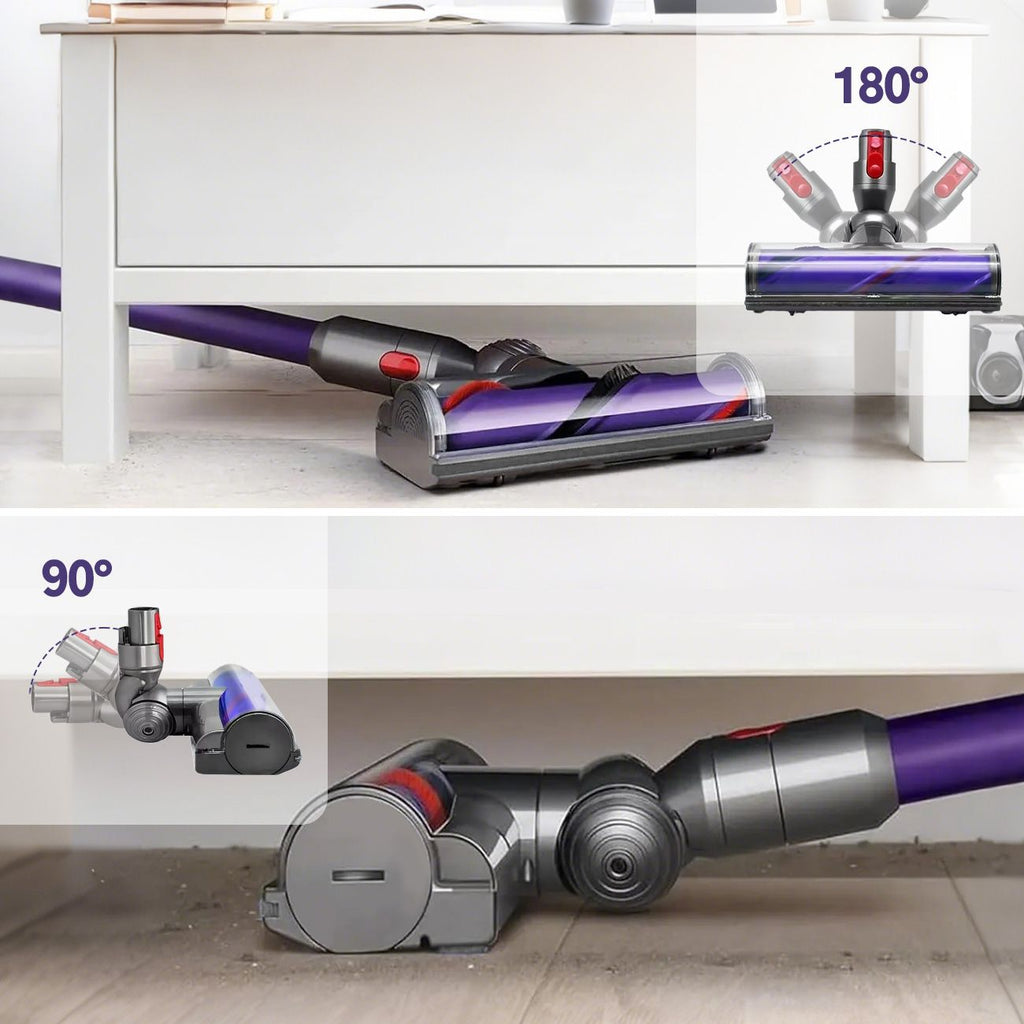 Vacuum Cleaner Motorhead Attachment Compatible with Dyson V7 V8 V10 V11 V15, 50W Hard Roller Brush Head for Carpet & Floors