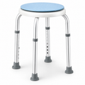 Bath Stool for Seniors, Swivel Seat & Non-Slip Height-Adjustable Round Shower Bench, Rotating Design, for Seniors Elderly, 125kg Capacity