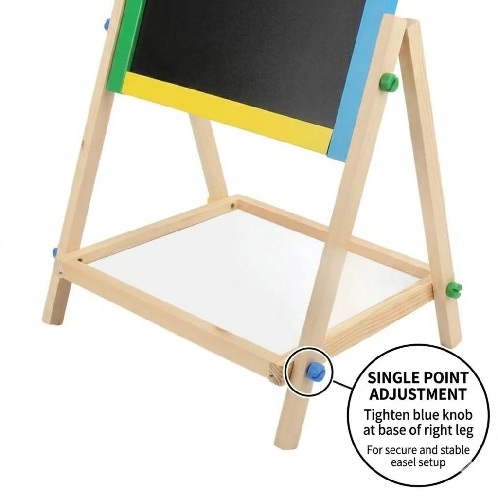 CARLA HOME 2-in-1 Kids Art Easel Chalkboard & Whiteboard