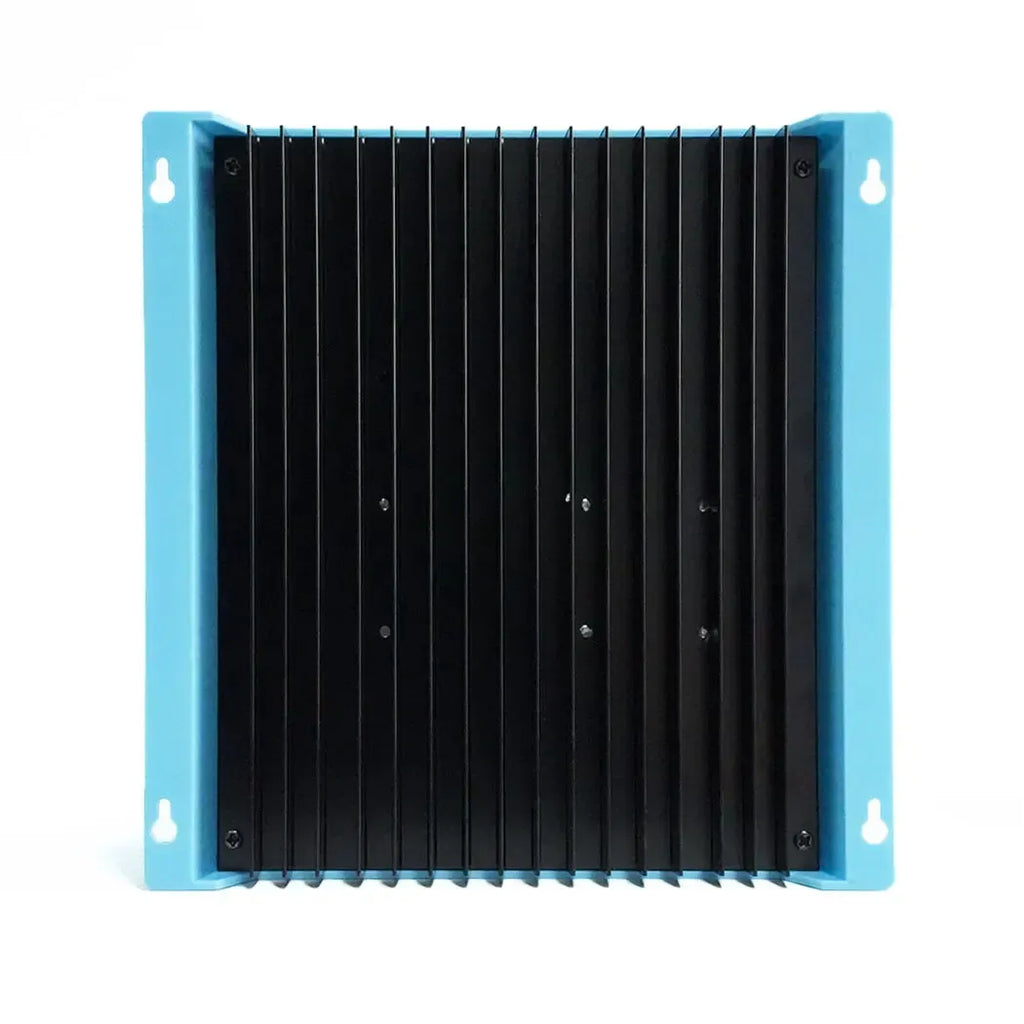 100A MPPT Solar Charge Controller with LCD Display and Dual USB Ports in Blue