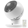 White Globe Fan Circulator in Charcoal Grey with 32.8m² Coverage