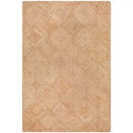 Natural Jute Rug 320 x 230cm with Diamond Pattern