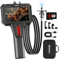 Two-Way Articulating Borescope Camera with Light, 0.25in Slim Probe, Industrial Endoscope Inspection Camera with Light, 5.3FT Flexible Snake Scope for Automotive, HVAC and Aircraft Mechanics