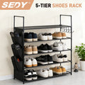 SEDY 5-Tier Shoe Rack Storage Organizer Shelves for 20–25 Pairs Bedroom Garage