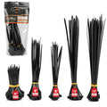 520Pcs Cable Ties Zip Ties Nylon UV Stabilised Bulk Black Cable Tie Black Au