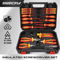 SEDY 18Pcs 1000V Insulated Electrician Tool Set Magnetic Screwdriver Pliers Kit
