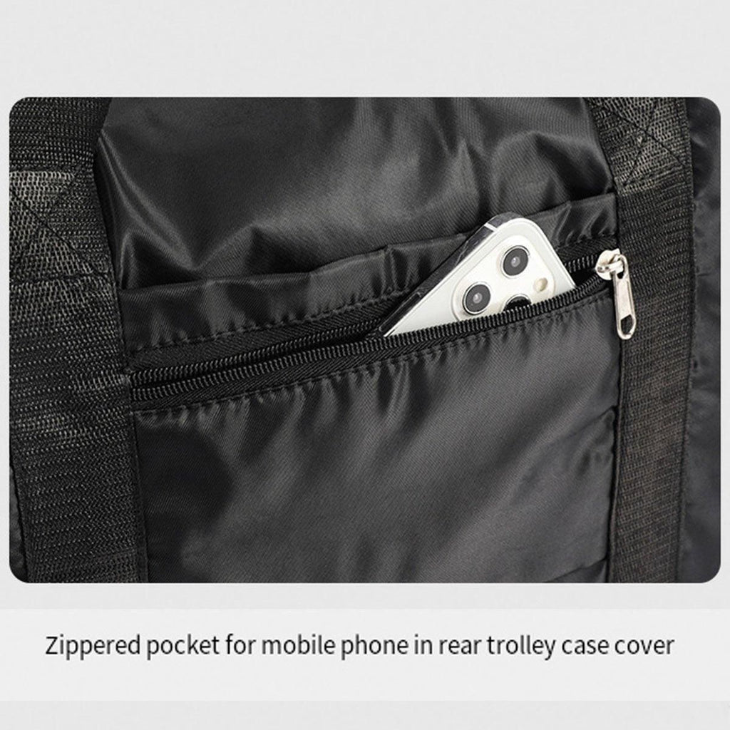Large Capacity Travel Bag Foldable Luggage Tote Lightweight Storage Duffel Bag - Purple
