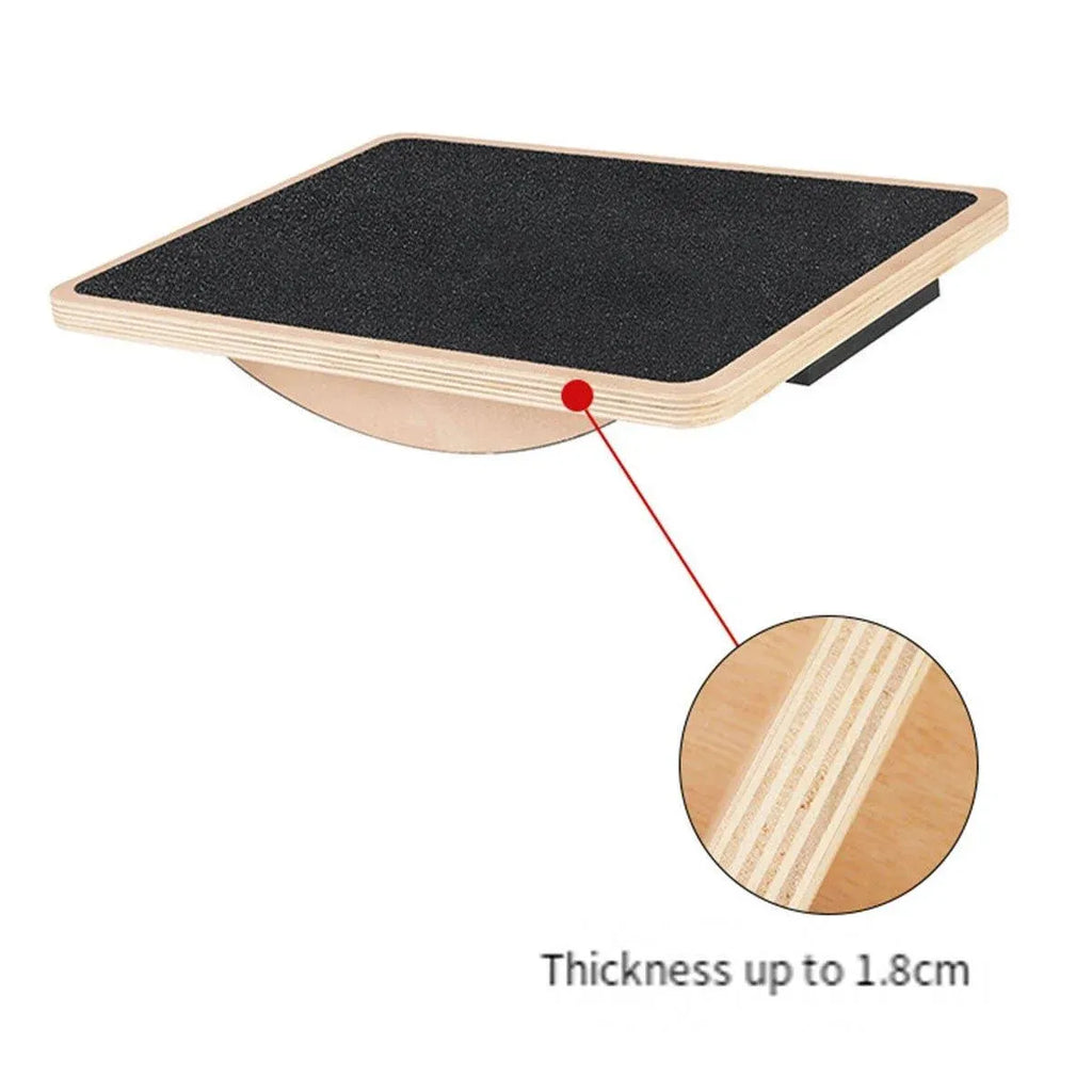 Balance Board Wooden Fitness Wobble Yoga Board Pilate Fitness Train