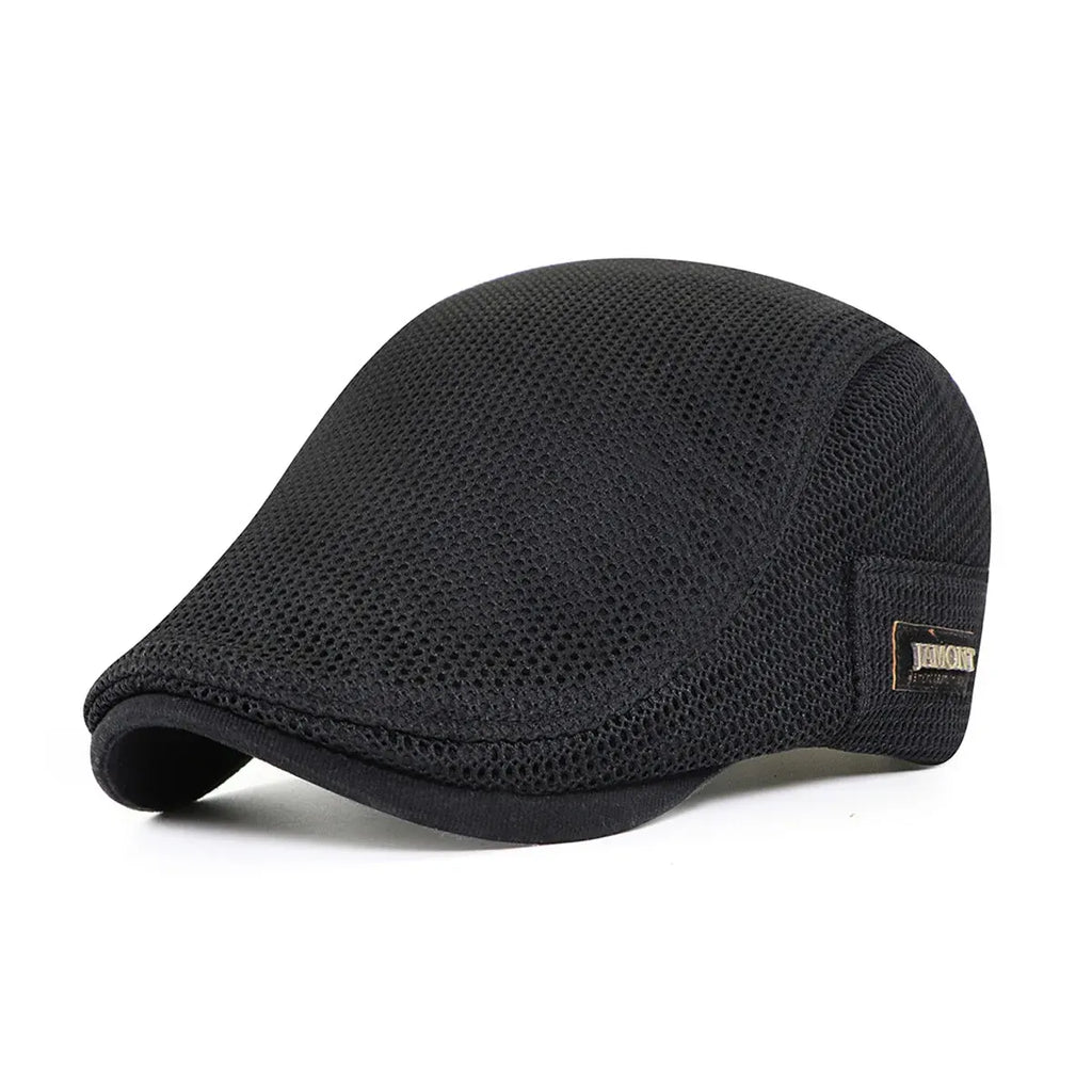 Summer Mesh Beret Cap Lightweight Breathable Thin Sunshade Hat Outdoor Style