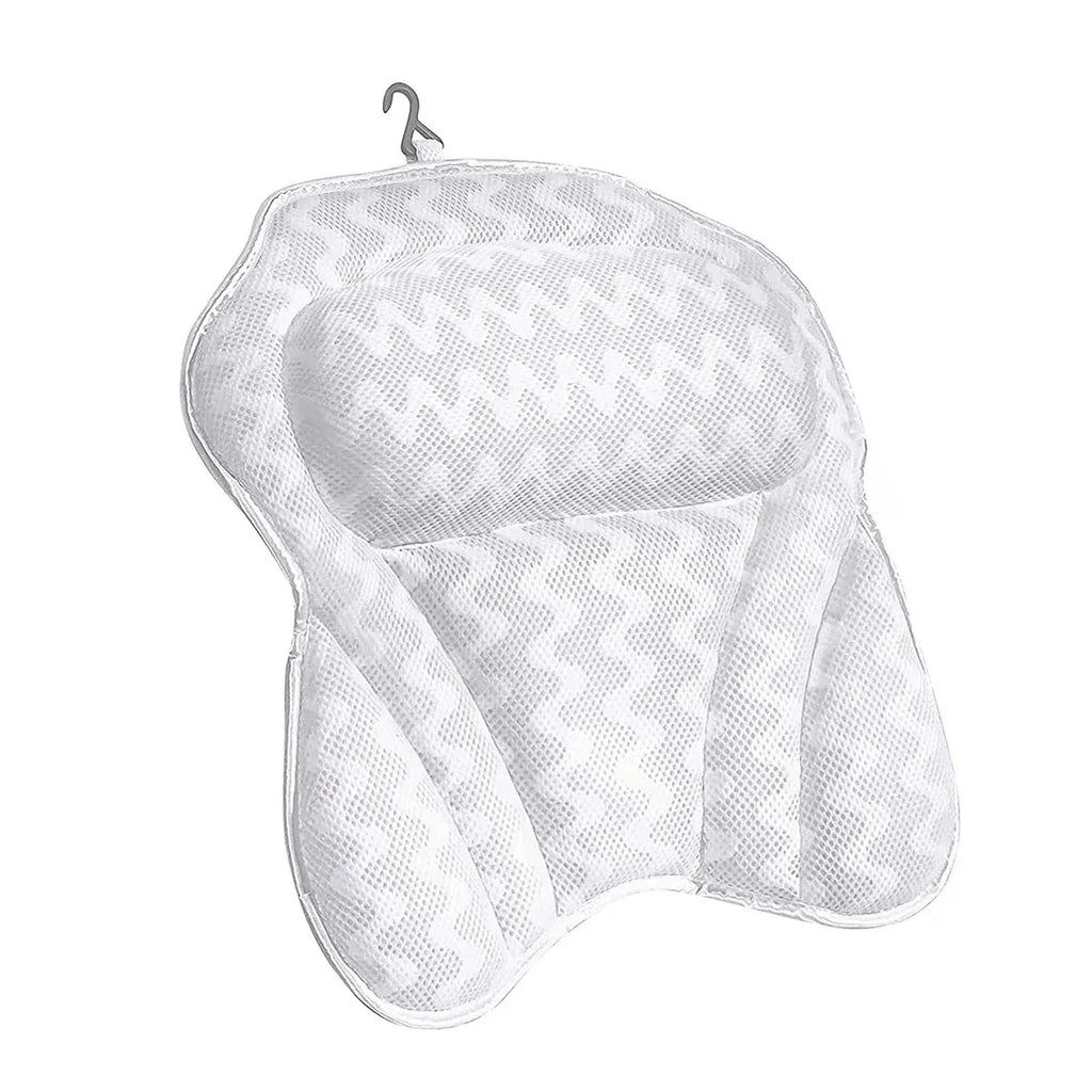 3D Breathable Mesh Bathtub Pillow Non Slip For Bathroom Spa Neck Back Support
