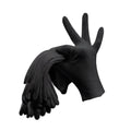 12 Pairs Cotton Work Gloves Breathable Knit L Black XL White - L