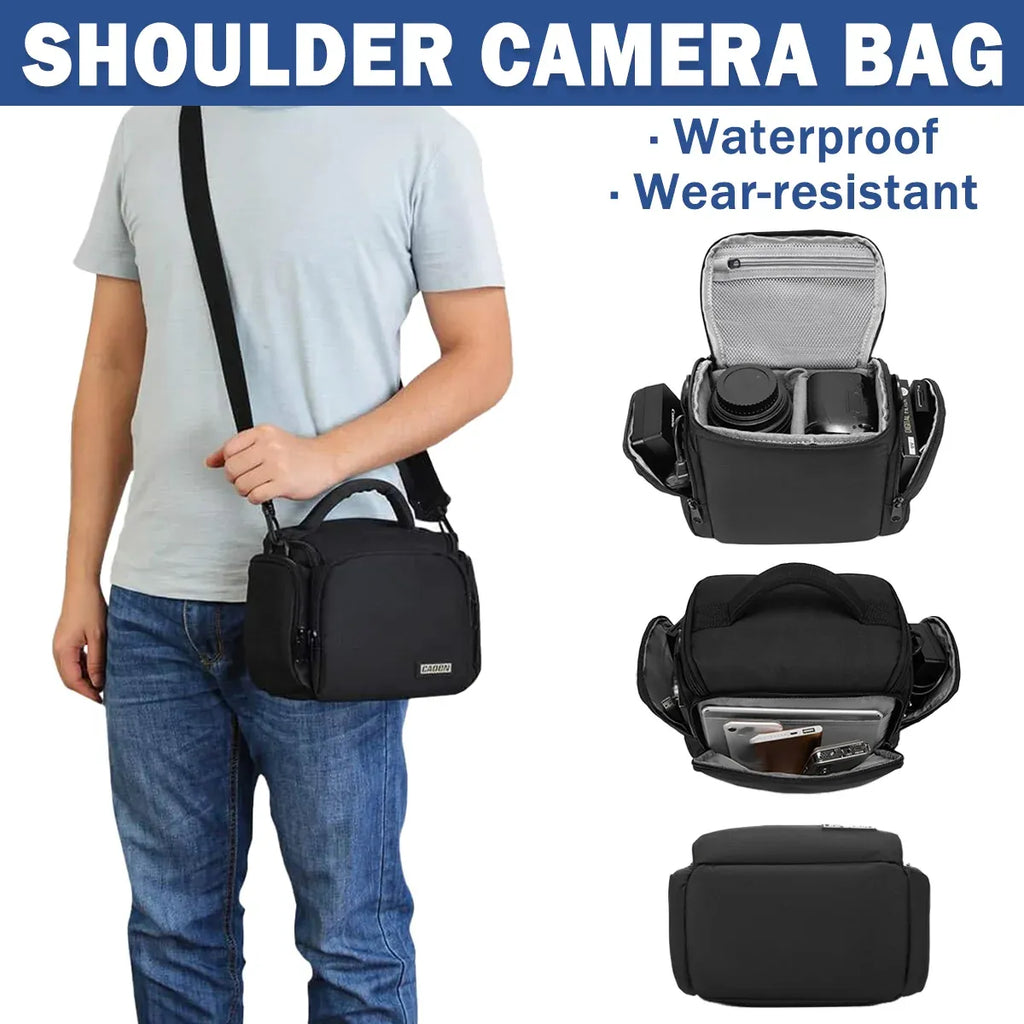 Portable Mirrorless Camera Shoulder Bag Waterproof Shockproof For Camera Storage