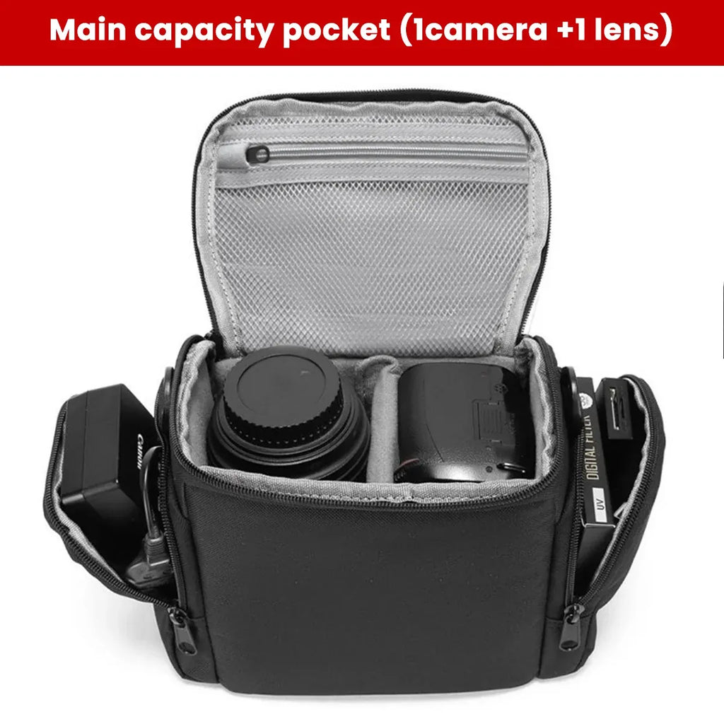 Portable Mirrorless Camera Shoulder Bag Waterproof Shockproof For Camera Storage