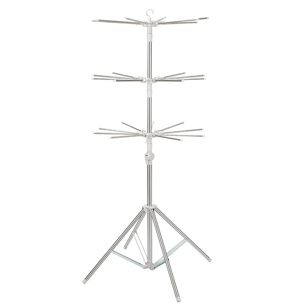 Folding Drying Rack Floor Stand Multi Functional Clothes Laundry Hanger Indoor