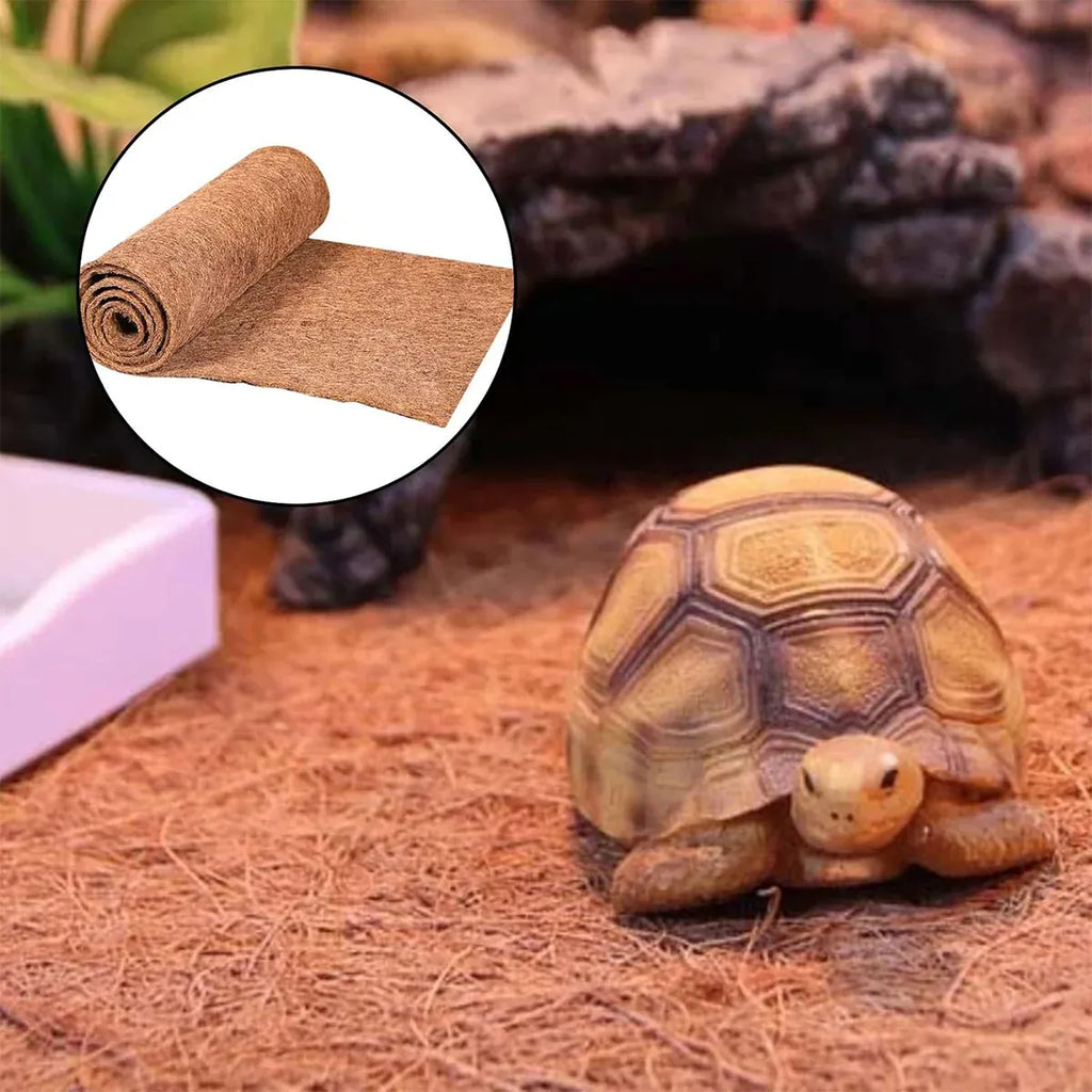 4 PCS Non-Slip Mat Coconut Palm Pet Garden Turtle Matpet Mat Blueberry Mat