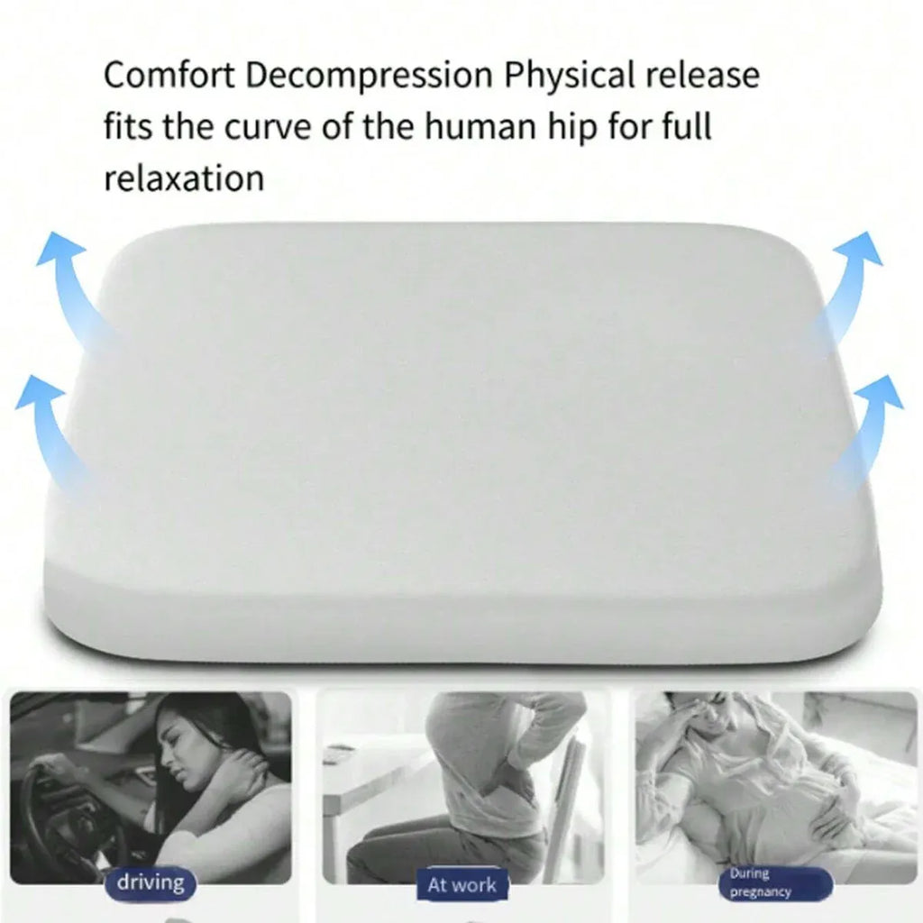 Comfort Cushion Pad Universal Vehicle Chair Mat Breathable Seat Protector - Beige