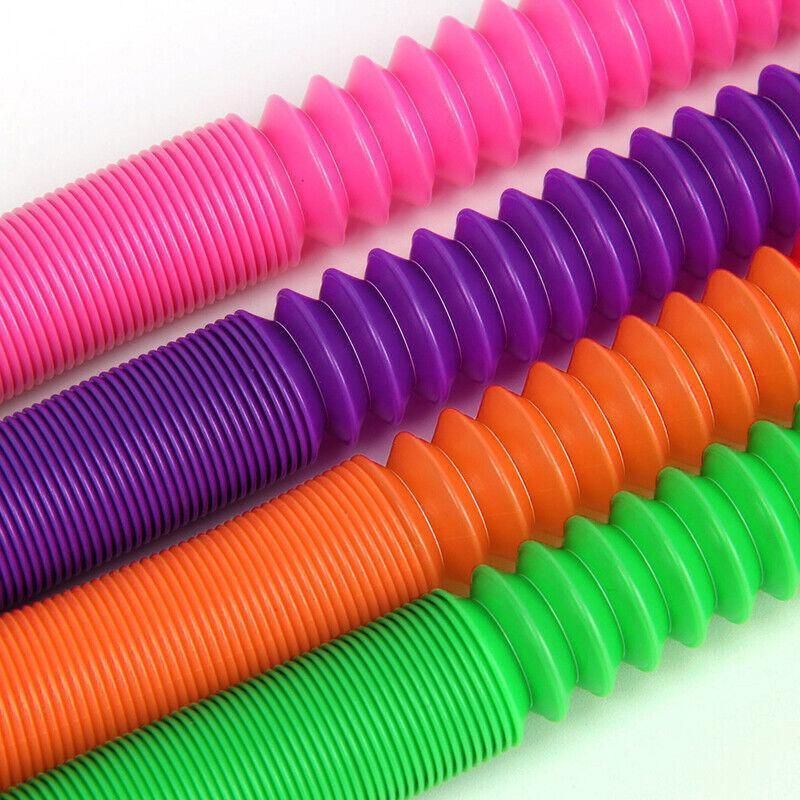 6Pcs Sensory Pop Tube Fidget Toys for Office School Home Use - Small 6PCS