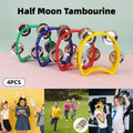 Hand Cranked Bell Set 4PCS Four Ring Bells Hand Held Musical Instrument