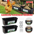 2Pcs Chicken Feeder Hanging Chicken Feeders Goat Feeder Hanging Feed Food Trough