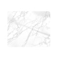 Washing Machine Water Absorbent Mat Quick Dry Dust Proof for Laundry Room Use - White Marble Pattern