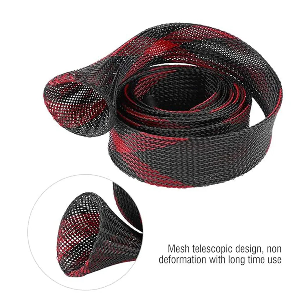 4PCS Retractable Fishing Rod Protector Mesh Tube Durable Lightweight 35x170mm
