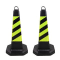 2PCS Rubber Traffic Cone Safety Cone Flexible for Construction
