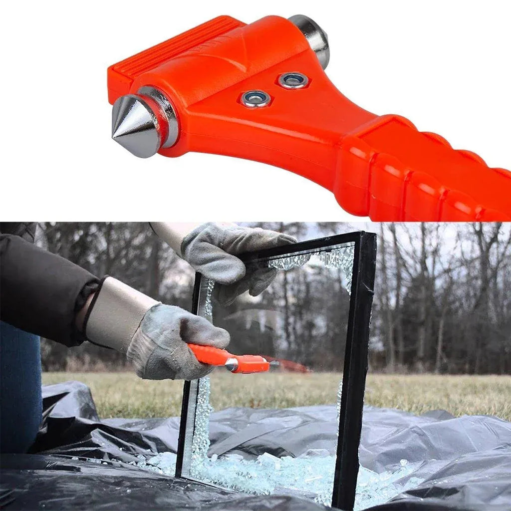 2 Pack Car Safety Hammer Emergency Window Breaker Escape Tool for Vehicle Rescue