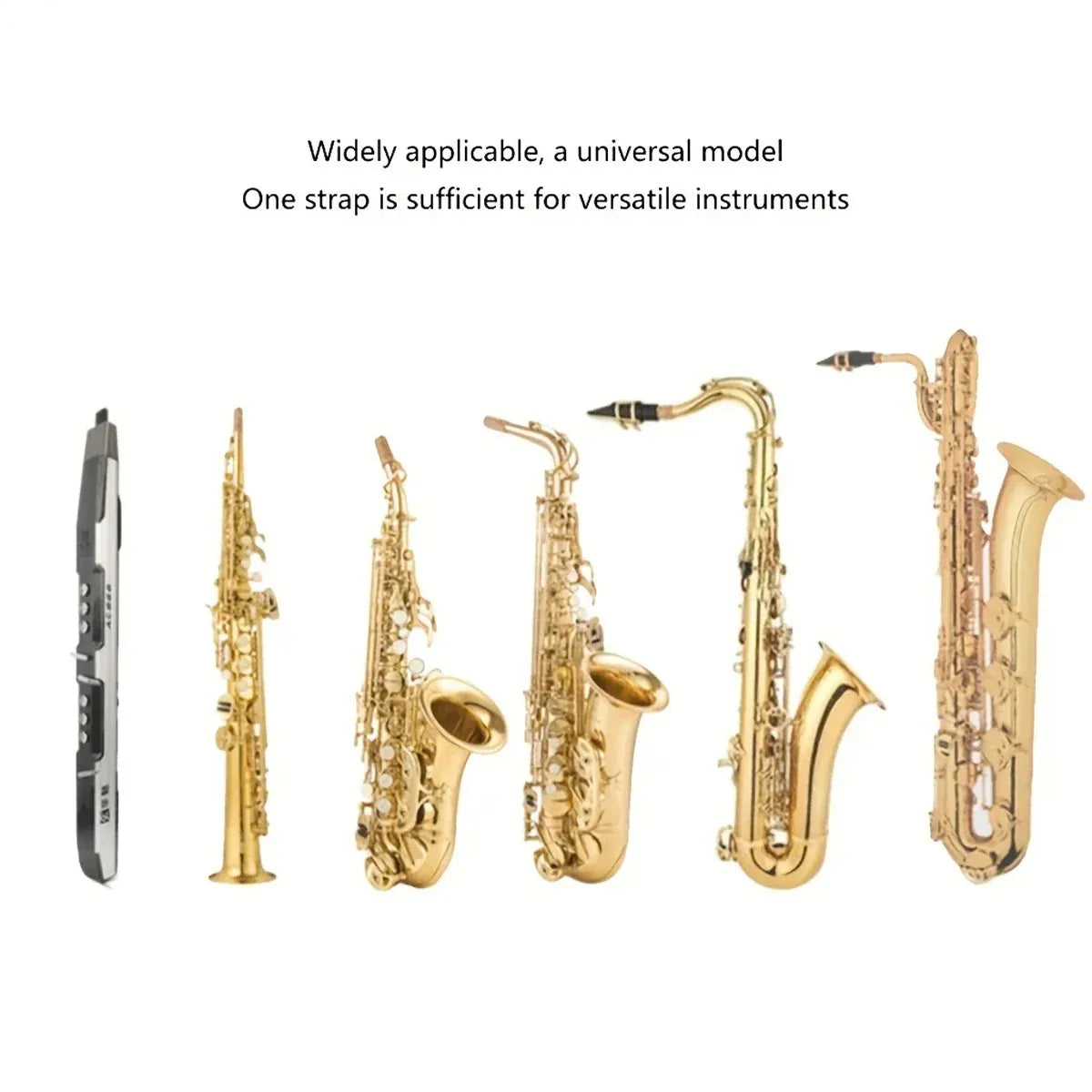 Saxophone Strap Double Shoulder Adjustable Neck Hanging Strap For Musician Use
