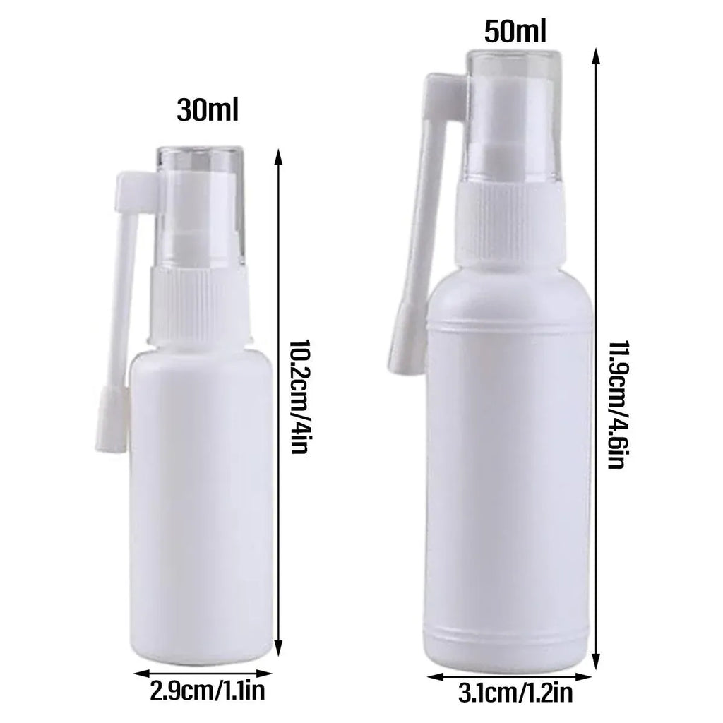 50PCS Rocker Sprayer 360 Degree Spray Bottle Small White Refillable Mist Container - 30ML