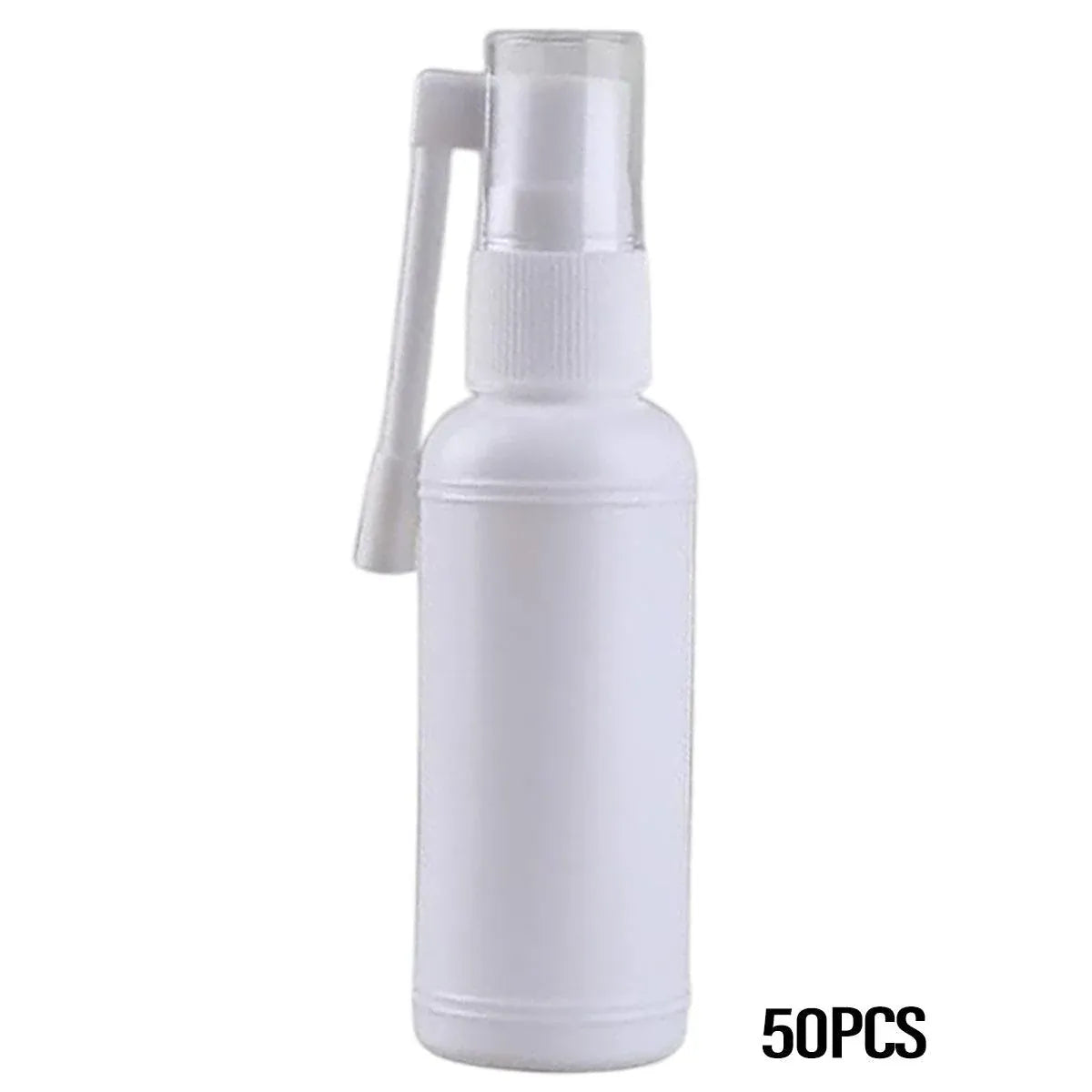 50PCS Rocker Sprayer 360 Degree Spray Bottle Small White Refillable Mist Container - 30ML