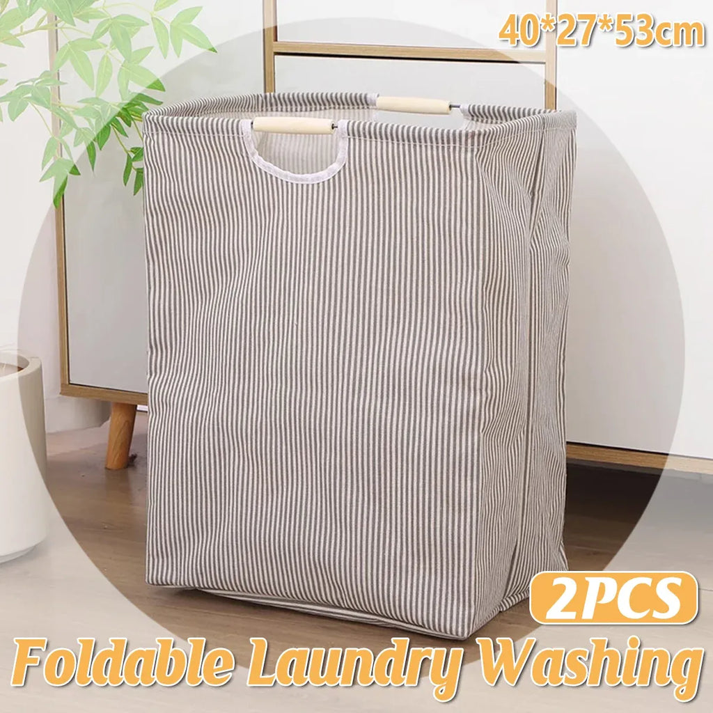 Storage Box Set 2PCS Large Capacity Clothing Storage Basket Bag for Household