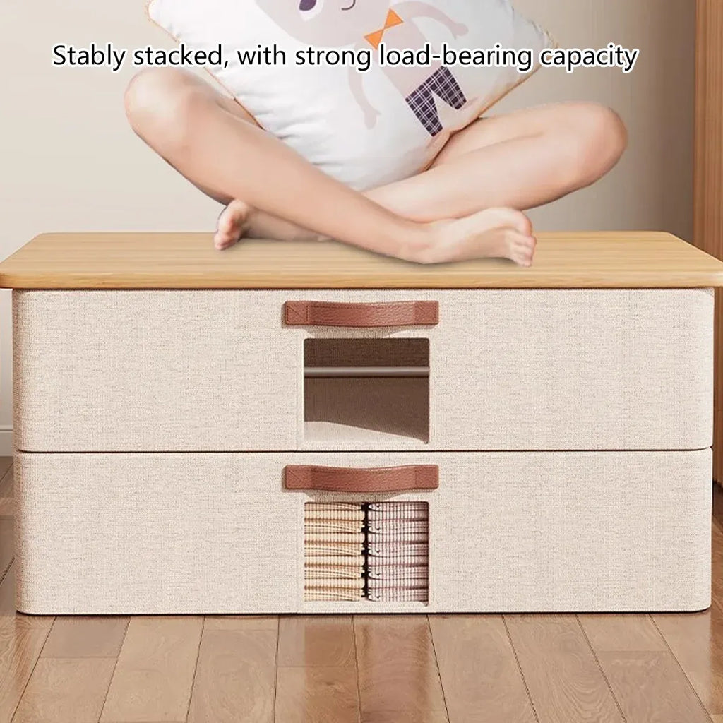 Home Foldable Under Bed Storage Box Clothes Shoes Bedding Dustproof Space Saving - XL