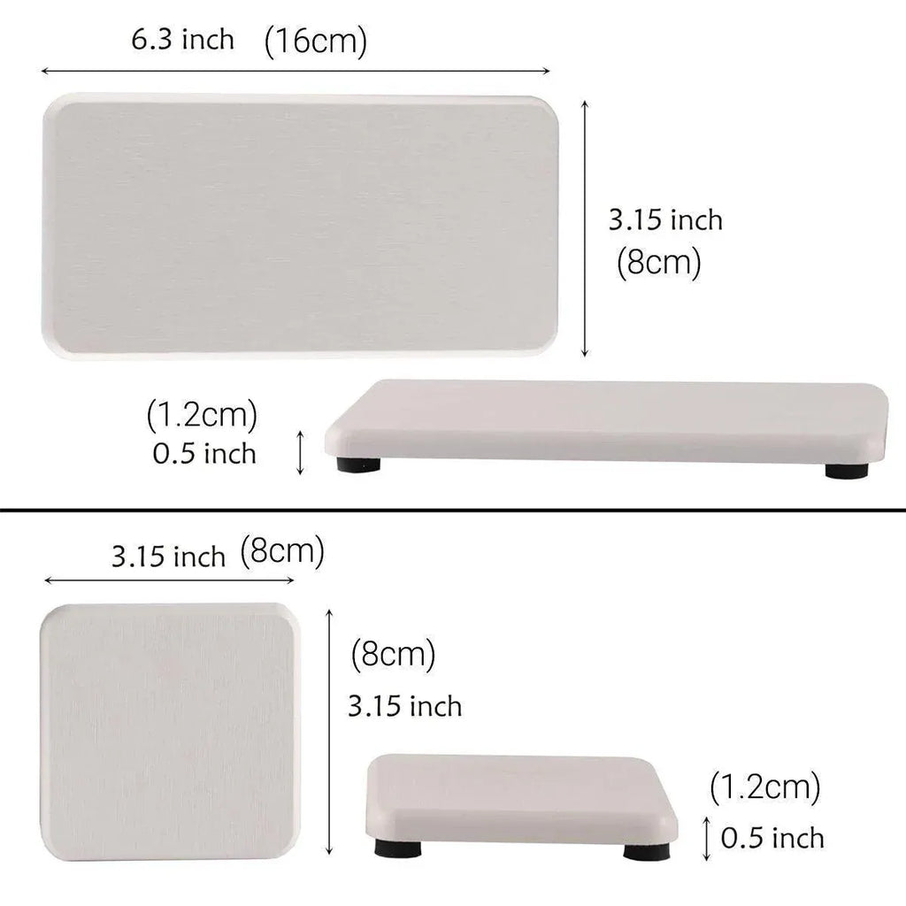 4PCS/Set Water Absorbent Diatomite Tray Diatomaceous Earth Kitchen Soap Dish