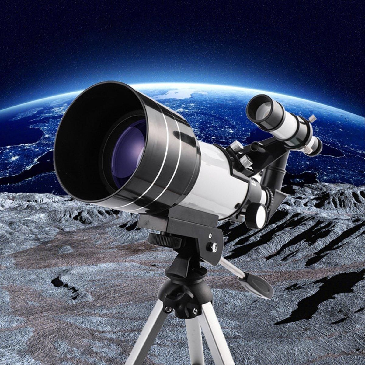 HD Astronomical Telescope with Desktop Tripod and Up to 150X Combo Magnification