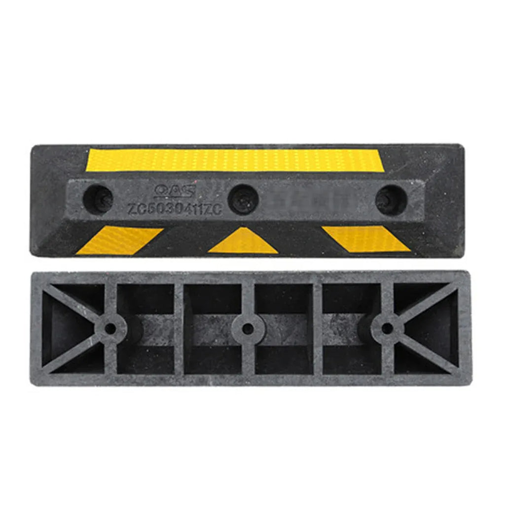 2PCS Rubber Parking Curb Wheel Stop for Driveway and Car Park